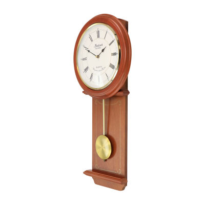 Megagoods Olivia 24.5" Cherry Wood Chiming Pendulum Wall Clock