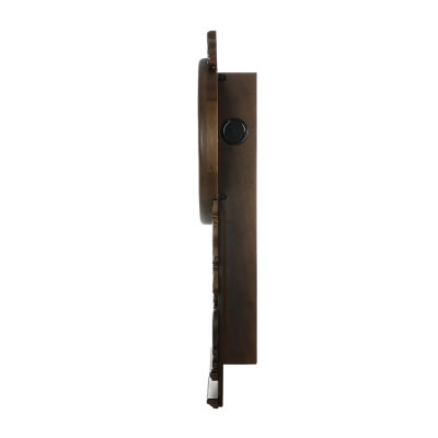 Bedford Clock Collection Chestnut Chiming Pendulum Wall Clock