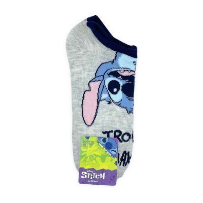 Womens Breathable Multi-Pack 5 Pair Lilo & Stitch Low Cut Socks