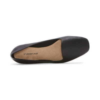 St. John's Bay Kessler Womens Square Closed Toe Ballet Flats