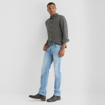 mutual weave Mens Long Sleeve Lightweight Flannel Shirt