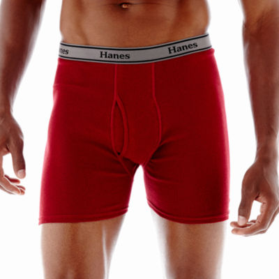 Hanes Cotton Mens 4 Pack Boxer Briefs