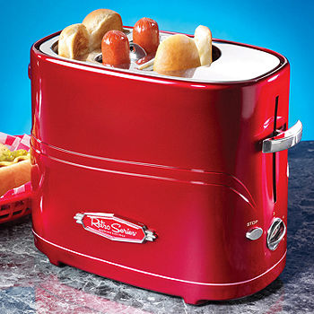 Americana ECT-542R Retro Pop-Up Hot Dog Toaster Cooker Machine Red 
