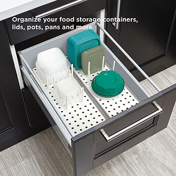 UPPDATERA adjustable organizer for drawer, gray, 24x24 - IKEA