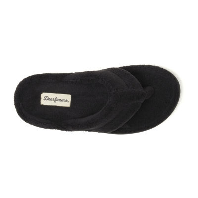 Dearfoams Wrenley Terry Womens Slip-On Slippers