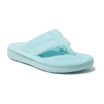 Dearfoams Wrenley Terry Womens Slip-On Slippers