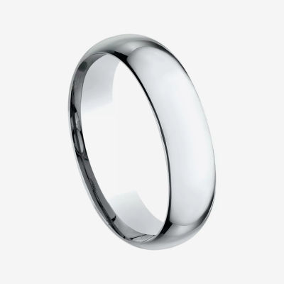 Mens 14K White Gold 6MM Light Comfort-Fit Wedding Band