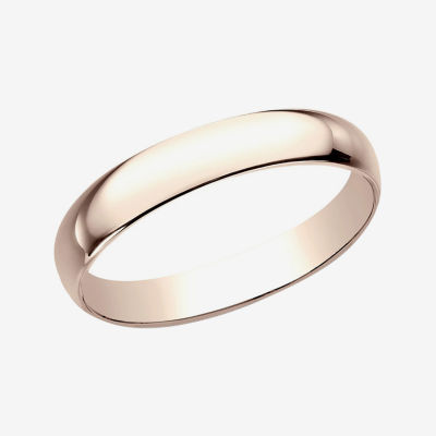 Womens 3mm 14K Rose Gold Wedding Band