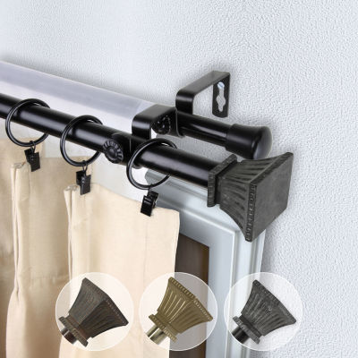 Rod Desyne Trumpet 13/16" Adjustable Double Curtain Rod