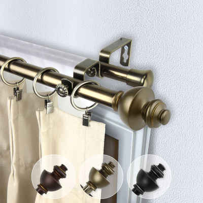 Rod Desyne Dynasty 13/16" Adjustable Double Curtain Rod