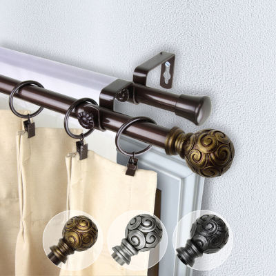 Rod Desyne Bonbon 13/16" Adjustable Double Curtain Rod