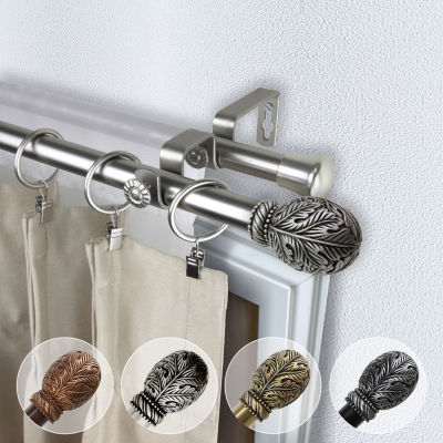 Rod Desyne Forest 13/16" Adjustable Double Curtain Rod