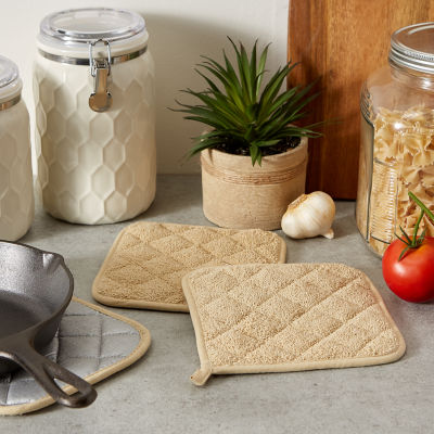 Design Imports Terry Kitchen 3-pc. Pot Holder Set