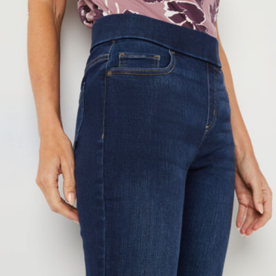 Liz claiborne store pull on jeans