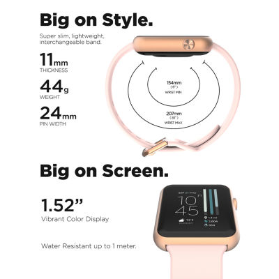 Itouch Air 4 Jillian Michaels Womens Multi-Function Pink Smart Watch Jmta4m01-C12