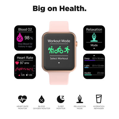 Itouch Air 4 Jillian Michaels Womens Multi-Function Pink Smart Watch Jmta4m01-C12