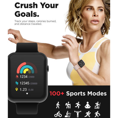 Itouch Air 4 Jillian Michaels Unisex Adult Multi-Function Black Smart Watch Jmta4l01-G02