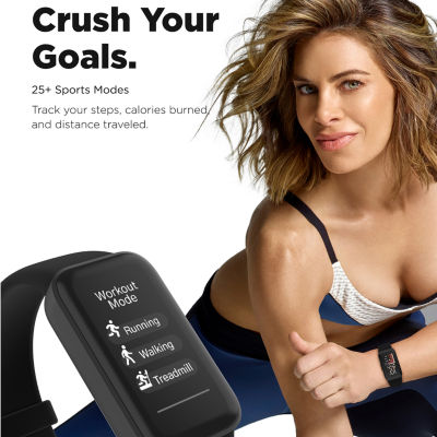 Itouch Jillian Michaels Unisex Adult Multi-Function Black Smart Watch Jmtc4s01-G02