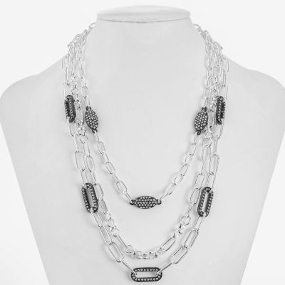 Liz Claiborne Two Tone 36 Inch Link Necklace