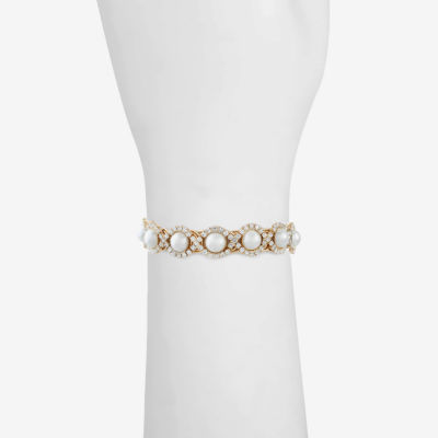 Monet Jewelry Simulated Pearl Cuff Bracelet