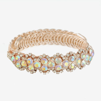 Monet Jewelry Rose Gold Coil Bangle Bracelet