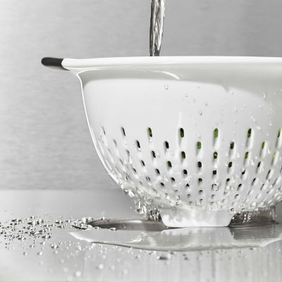 OXO Good Grips Silicone Cooking Colander - Gray - KnifeCenter