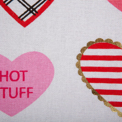 Design Imports Sweet Hearts Print Table Runners