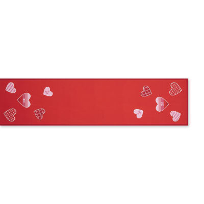 Design Imports Hearts Embellished Table Runners