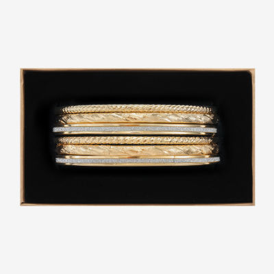 Monet Jewelry Two Tone Bangle 6-pc. Bracelet Set