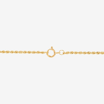 14K Yellow Gold 18-24" 1.35mm Hollow Rope Chain Necklace