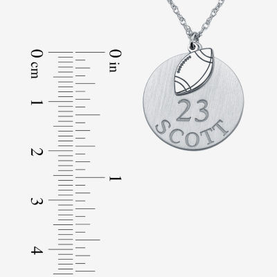 Personalized Football 20mm Pendant Necklace