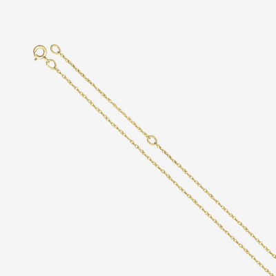 Personalized 10K Yellow Gold Name Bar Necklace with Heart Charm