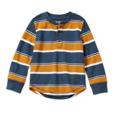 Okie Dokie Toddler & Little Boys Crew Neck Long Sleeve Thermal Top