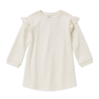 Okie Dokie Toddler & Little Girls Long Sleeve Sweatshirt Dress