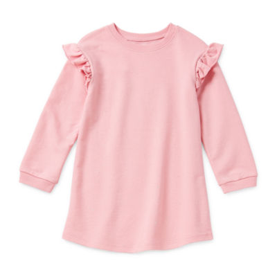Okie Dokie Toddler & Little Girls Long Sleeve Sweatshirt Dress JCPenney