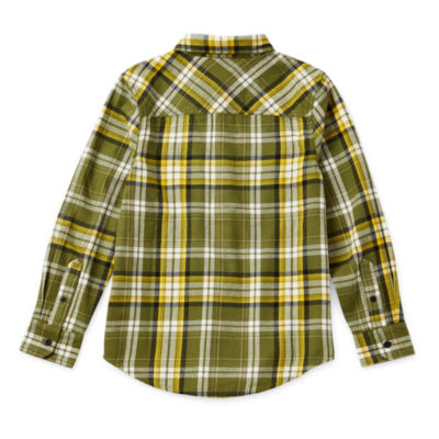 Thereabouts Little & Big Boys Long Sleeve Flannel Shirt