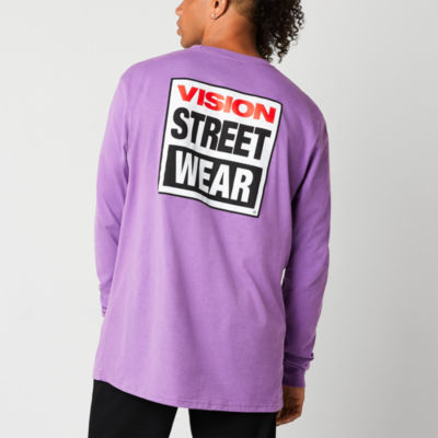 Vision Streetwear Mens Crew Neck Long Sleeve Graphic T-Shirt