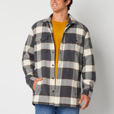 Mutual weave Mens Big and Tall Fleece Shirt Jacket