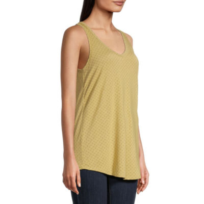 a.n.a Womens Tall Scoop Neck Sleeveless Tank Top