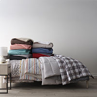 Home Expressions Ultra Soft Down Alternative Reversible Comforter, One Size, Gray