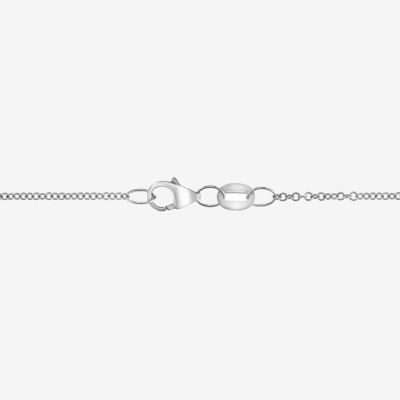 Effy Final Call Womens 1/10 CT. T.W. Genuine Blue Sapphire Sterling Silver Oval Pendant Necklaces