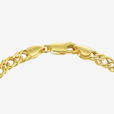 Made in Italy 10K Gold 7.5 Inch Hollow Curb Chain Bracelet