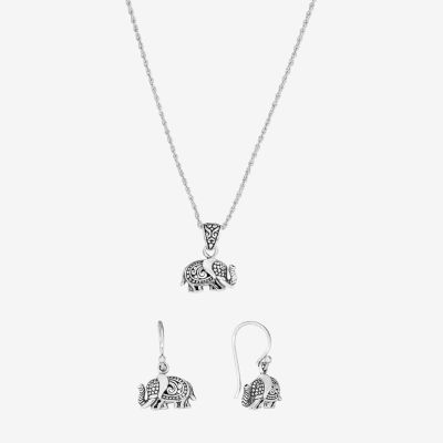 Bali Inspired Sterling Silver 3-pc. Jewelry Set