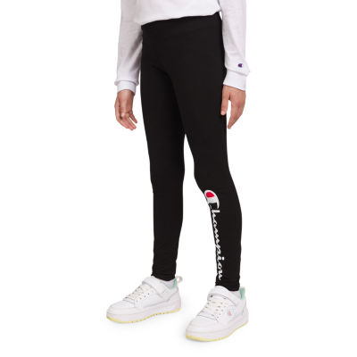 Champion Big Girls Mid Rise Full Length Leggings