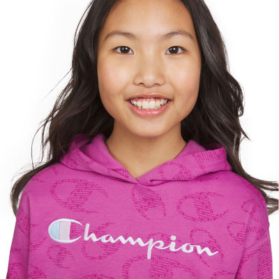 Champion Big Girls Embroidered Fleece Hoodie