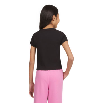 Champion Big Kid Girls Crew Neck Short Sleeve Active Crop Top