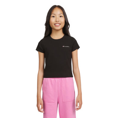 Champion Big Girls Crew Neck Crop Top