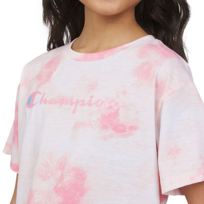 Champion Big Girls Crew Neck Short Sleeve T-Shirt