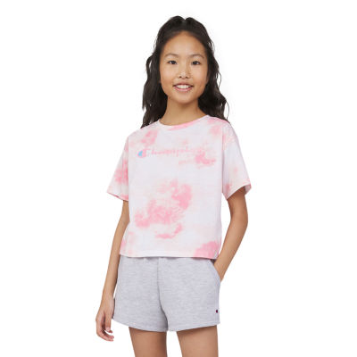 Champion Big Girls Crew Neck Short Sleeve T-Shirt