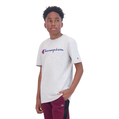 Champion Big Boys Crew Neck Short Sleeve T-Shirt